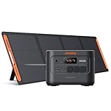 Jackery Powerstation E3000 v2 mit 200W Solarpanel, 3072Wh Solargenerator mit LFP Batterie, 3600W Dauerleistung, 2x USB-C PD100W, Kompakte Powerstation für Notstrom, Camping, Wohnmobil & Haushalt