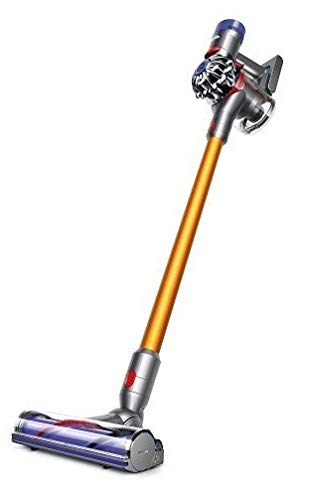 Dyson V8 Absolute beutel- und kabelloser Handstaubsauger (inkl. 3 Elektrobürsten mit Direktantrieb bzw. Softwalze und Fugendüse, mit Nickel-Cobalt-Aluminium Akku, Wandhalterung und Ladestation)