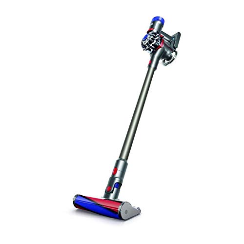 Dyson V8 Fluffy + beutel- & kabelloser Staubsauger inkl. Elektrobürsten mit Softwalze, Mini-Elektrobürste & Fugendüse, Handstaubsauger mit Nickel-Kobalt-Aluminium Akku, Wandhalterung & Ladestation