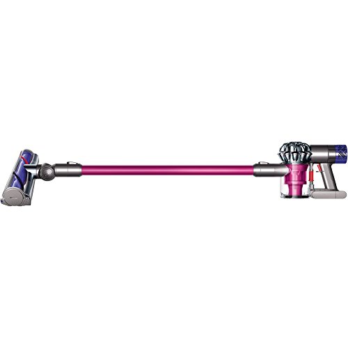 Dyson V6 Absolute kabelloser Staubsauger (speziell für Teppichböden, Elektrobürste mit Direktantrieb 25 cm, inkl. Zubehör) fuchsia/nickel