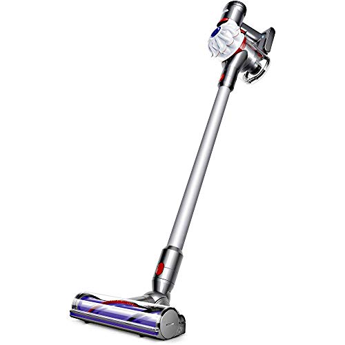 Dyson V7 Cord Free Beutel- und kabelloser Handstaubsauger (inkl. Elektrobürste mit Direktantrieb, Fugendüse und Kombidüse, mit Nickel-Mangan-Cobalt Akku, Wandhalterung und Ladestation)