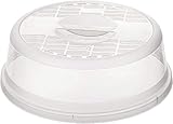 Rotho Basic Mikrowellenabdeckhaube, Kunststoff, Transparent, Durchmesser 26.5 cm