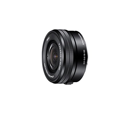 Sony SELP1650 Standard-Zoom-Objektiv (16-50 mm, F3.5–5.6, OSS, APS-C, geeignet für A6000, A5100, A5000 und Nex Serien, E-Mount) schwarz