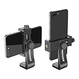 Neewer Smartphone Halterung Vertikal Horizontal Halterung Stativhalterung Adapter mit 1/4Zoll Gewinde, Handy Clip Kompatibel mit iPhone 15 14 13 Pro Plus Max Mini Galaxy S20+/S20, Huawei P40 Pro usw