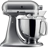 KitchenAid 5KSM175PSEMS Küchenmaschine Artisan 4,8L Medaillon Silber