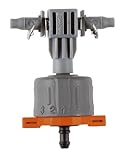 Gardena Micro-Drip-System Regulierbarer Reihentropfer: Druckausgleichender Tropfer für Pflanztröge mit unterschiedlichem Wasserbedarf (8317-20), Grau/Orange