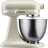 KitchenAid 5ksm3311xeac MINI KÜCHENMASCHINE, Edelstahl, Creme