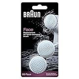 Braun Face Ersatz Reinigungsbürste, für Braun Gesichtsepilierer, 2 Stück