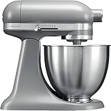 KitchenAid 5KSM3311XEFG, 3,3-L-Mini-Küchenmaschine mit kippbarem Motorkopf, MATTE GREY