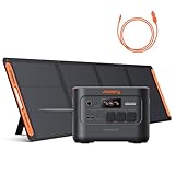 Jackery SG3000 V2 3072Wh Powerstation mit 200W Solarpanel mit DC8020 Kfz-Ladekabel, 3600W Dauerleistung, 2x USB-C PD100W, Kompakte Powerstation für Notstrom, Camping, Wohnmobil & Haushalt