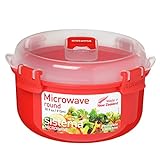 Sistema Microwave Rundbehälter, 915 ml, rot/transparent