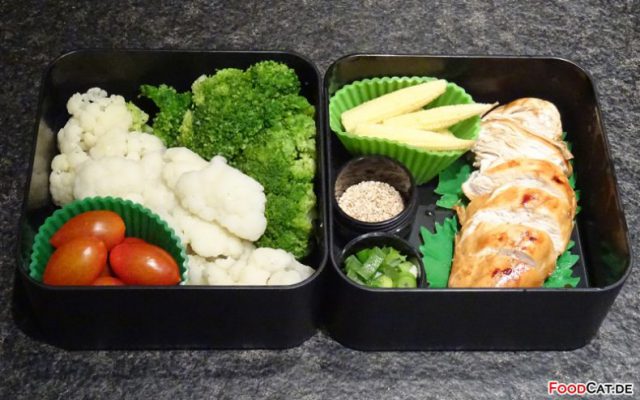 Low-Carb Hähnchen Bento