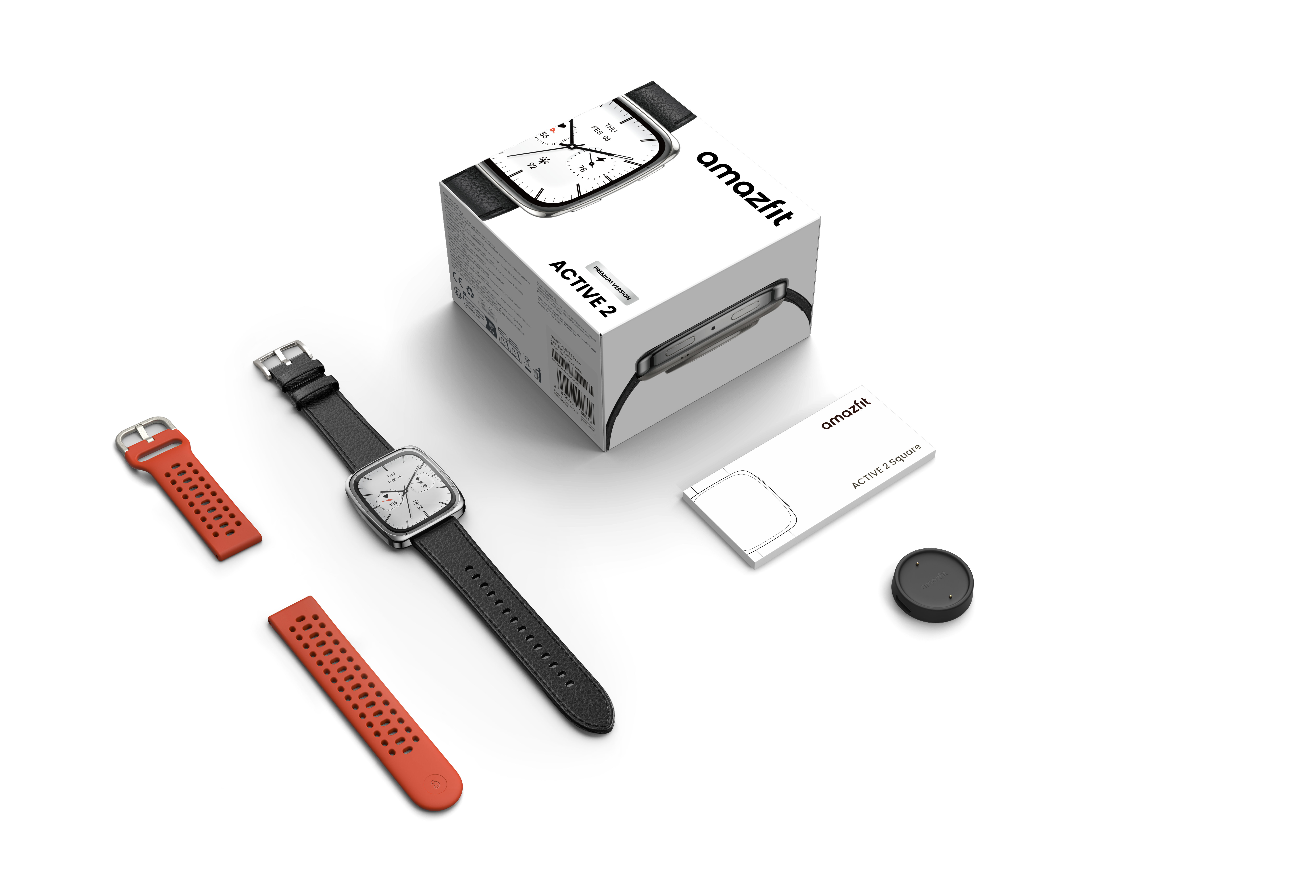 Amazfit Active 2 Square - Lieferumfang